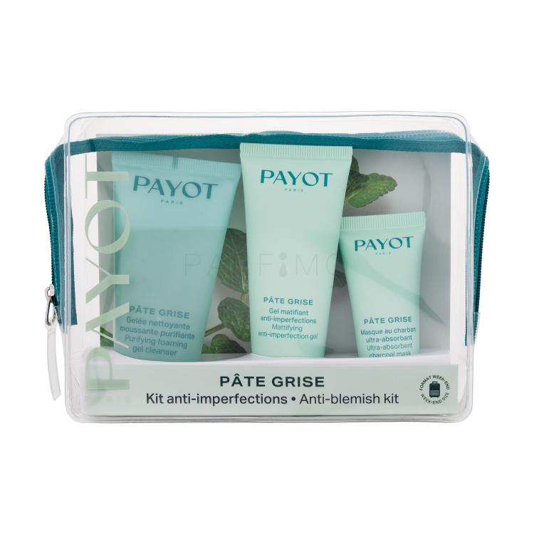 PAYOT Pâte Grise Anti Blemish Kit Geschenkset Reinigungsgel 50 ml + Gesichtsgel 30 ml + Gesichtsmaske 15 ml + Etui