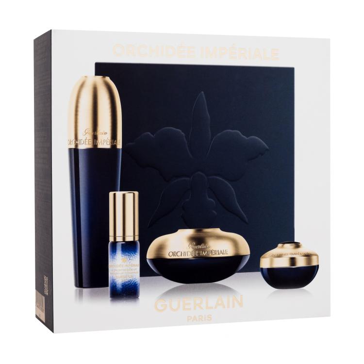 Guerlain Orchidée Impériale The Discovery Ritual Geschenkset Gesichtsessenz Exceptional Complete Care The Essence-In-Lotion 30 ml + Gesichtscreme Orchidée Impériale Exceptional Complete Care Cream 15 ml + Augencreme Orchidée Impériale The Molecular Concentrate Eye Cream 7 ml + Gesichtsserum Orchidée