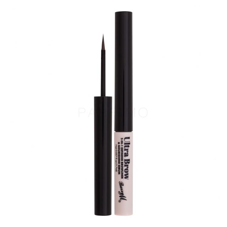 Barry M Ultra Brow 2-in-1 Defining Browliner &amp; Nourishing Serum Augenbrauenstift für Frauen 1,7 ml Farbton  Medium Brown