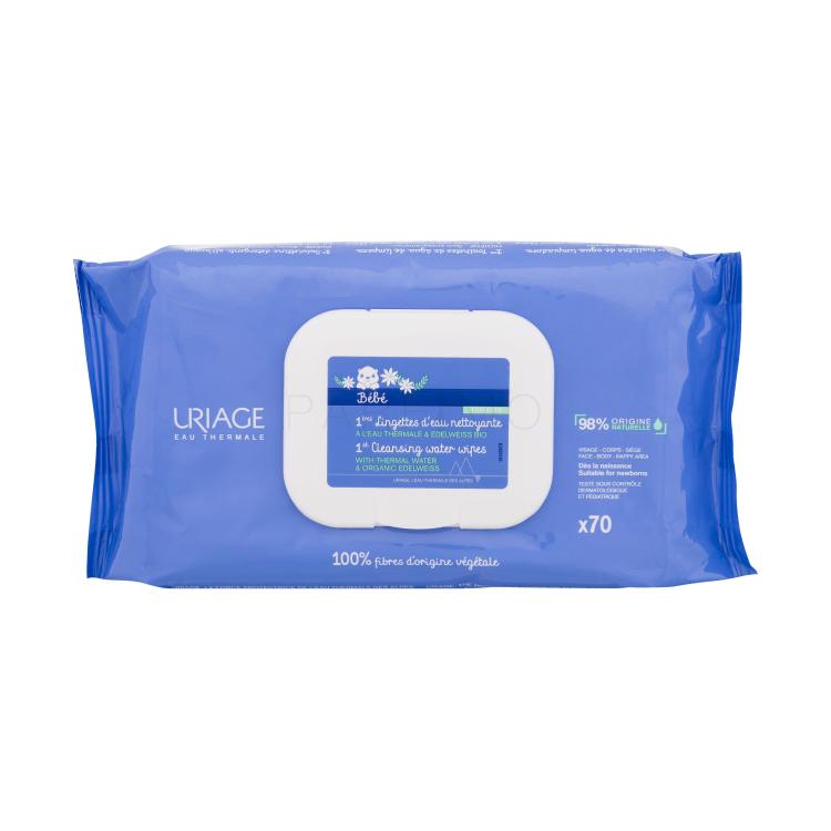 Uriage Bébé 1st Cleansing Water Wipes Reinigungstücher für Kinder Set