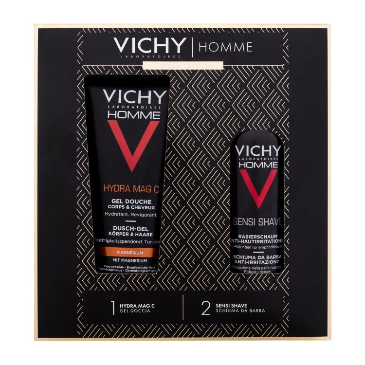 Vichy Homme Geschenkset Rasiergel Homme Sensi Shave 200 ml + Duschgel Homme Hydra Mag C 200 ml