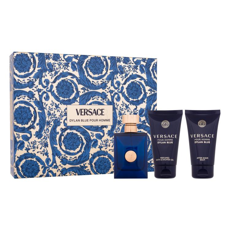 Versace Pour Homme Dylan Blue Geschenkset EDT 50 ml + Duschgel 50 ml + Aftershave Balsam 50 ml