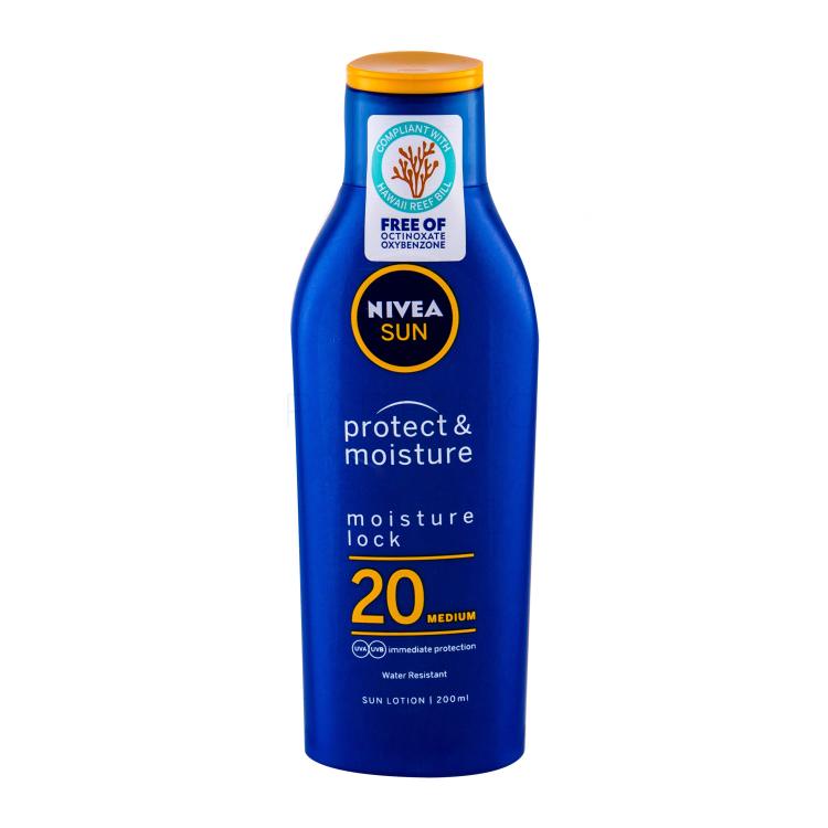 Nivea Sun Protect &amp; Moisture SPF20 Sonnenschutz 200 ml